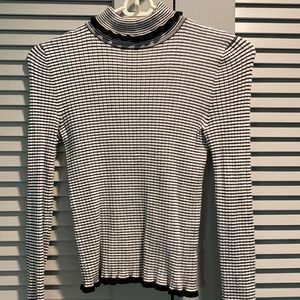 Black and white striped sweater